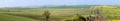 Panoramic view of South Moravia fields Royalty Free Stock Photo