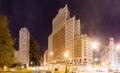 Panoramic view of Spain Square in Madrid Royalty Free Stock Photo