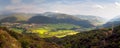 Panoramic view of the Spanish Pyrenees Royalty Free Stock Photo