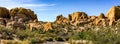 Panoramic view of the Spitzkoppe a group of bald granite peaks. Namibia Royalty Free Stock Photo