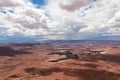 Panoramic view on Split Mountain Canyon seen from Green River Overlook near Moab, Canyonlands National Park, Utah, USA Royalty Free Stock Photo