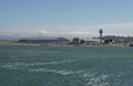 Panoramic view of sports complex at Calshot, UK