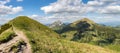 Panoramic view from spring slovak Little Fatra hills National Pa