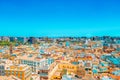 Panoramic view  of Valencia, is the capital of the autonomous co Royalty Free Stock Photo