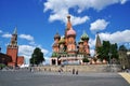 Panoramic view of St. Basil`s Cathedral.