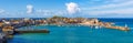 Panoramic view of St Ives, Cornwall, England Royalty Free Stock Photo