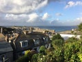 A panoramic view of St Ives in Cornwall Royalty Free Stock Photo