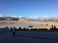 A panoramic view of St Ives in Cornwall Royalty Free Stock Photo