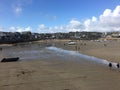 A panoramic view of St Ives in Cornwall Royalty Free Stock Photo