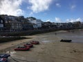 A panoramic view of St Ives in Cornwall Royalty Free Stock Photo