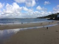 A panoramic view of St Ives in Cornwall Royalty Free Stock Photo
