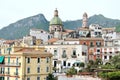 Panoramic view of St. John`s Cathedral in Vietri Sul Mare-Amalfi