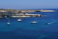Vista panorÃ¡mica de St. Peter\'s Pool, Isla Sur, Malta Royalty Free Stock Photo