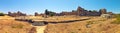 Panoramic view of `State Agora` - roman ruins of antique Side