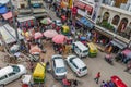 Panoramic view of steet in PAHARGANJ, MAIN BAZAR.