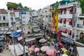 Panoramic view of steet in PAHARGANJ, MAIN BAZAR.