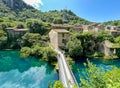 Panoramic view of Stifone little village in Umbria region in the spring season Royalty Free Stock Photo