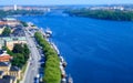 Panoramic View of Stockholm, Sweden. Tilt-shift effect applied