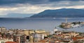 panoramic view of the strait of messina