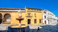 Street view with museum of Fine Arts on Plaza del Potro in Cordoba. Andalusia, Spain Royalty Free Stock Photo