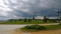 Panoramic view on Strelka Park in Yaroslavl