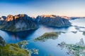 Panoramic view on stunning mountains Royalty Free Stock Photo