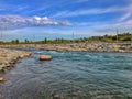 Vibrant Day Down By Bow River