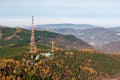 Panoramic view from the summit of mount Penice, in Italy