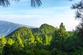 Panoramic view from the summits of the Ruta de los Volcanes