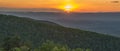 A Beautiful Sunset in the Blue Ridge Mountains Royalty Free Stock Photo