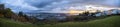 Panoramic view of a sunset horizon at Tacoma, Washington Royalty Free Stock Photo