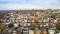 Panoramic view of the surrounding area on the roofs of houses in the residential area of Lambertville New Jersey USA Royalty Free Stock Photo
