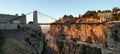 Panoramic view of Sidi M'Cid bridge at sunset in Constantine, Algeria