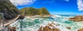 Panoramic view of the Suspension Bridge in Tsitsikama National Park in South Africa