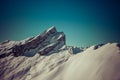 Panoramic view of the Swiss Alpes, Verbier, Switzerland