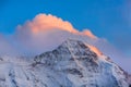 Panoramic view of Swiss Alps sunrise, Switzerland Royalty Free Stock Photo