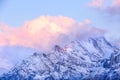 Panoramic view of Swiss Alps sunrise, Switzerland Royalty Free Stock Photo