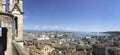 Panoramic view of swiss city of Geneva and its lake with water jet Royalty Free Stock Photo