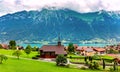 Swiss village Iseltwald, Switzerland Royalty Free Stock Photo