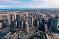 Panoramic view of Sydney. Drone photo of modern city buildings, skyscrapers, streets. Australia Royalty Free Stock Photo