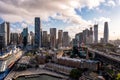 Panoramic view of Sydney. Drone photo of modern city buildings, skyscrapers, streets. Australia Royalty Free Stock Photo