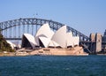 Sydney Harbour Bridge and City Skyline, Sydney Australia Royalty Free Stock Photo