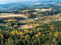 Panoramic view from Szczeliniec Wielki, Table Mountains, Poland