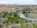 Panoramic view of Tagus River - Toledo in Spain Royalty Free Stock Photo