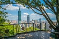 Panoramic view of Taipei City in taiwan Royalty Free Stock Photo