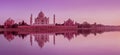 Taj Mahal during sunset in Agra, India Royalty Free Stock Photo