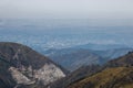 Panoramic view from Talgar Pass in Tien Shan mountains, Almaty,