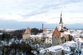 Panoramic view of Tallinn. Estonia Royalty Free Stock Photo