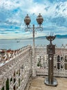 Panoramic view from Tarihi Asansor observation deck in Izmir Royalty Free Stock Photo