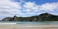 Panoramic view of Taupo Bay in Northland, New Zealand